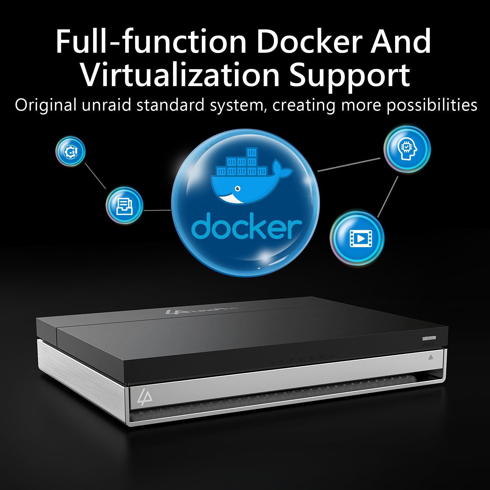 LincPlus LincStation N2 6-Bay NAS | 16GB RAM+128G ROM | Storage 6x8TB SSD (Diskless)