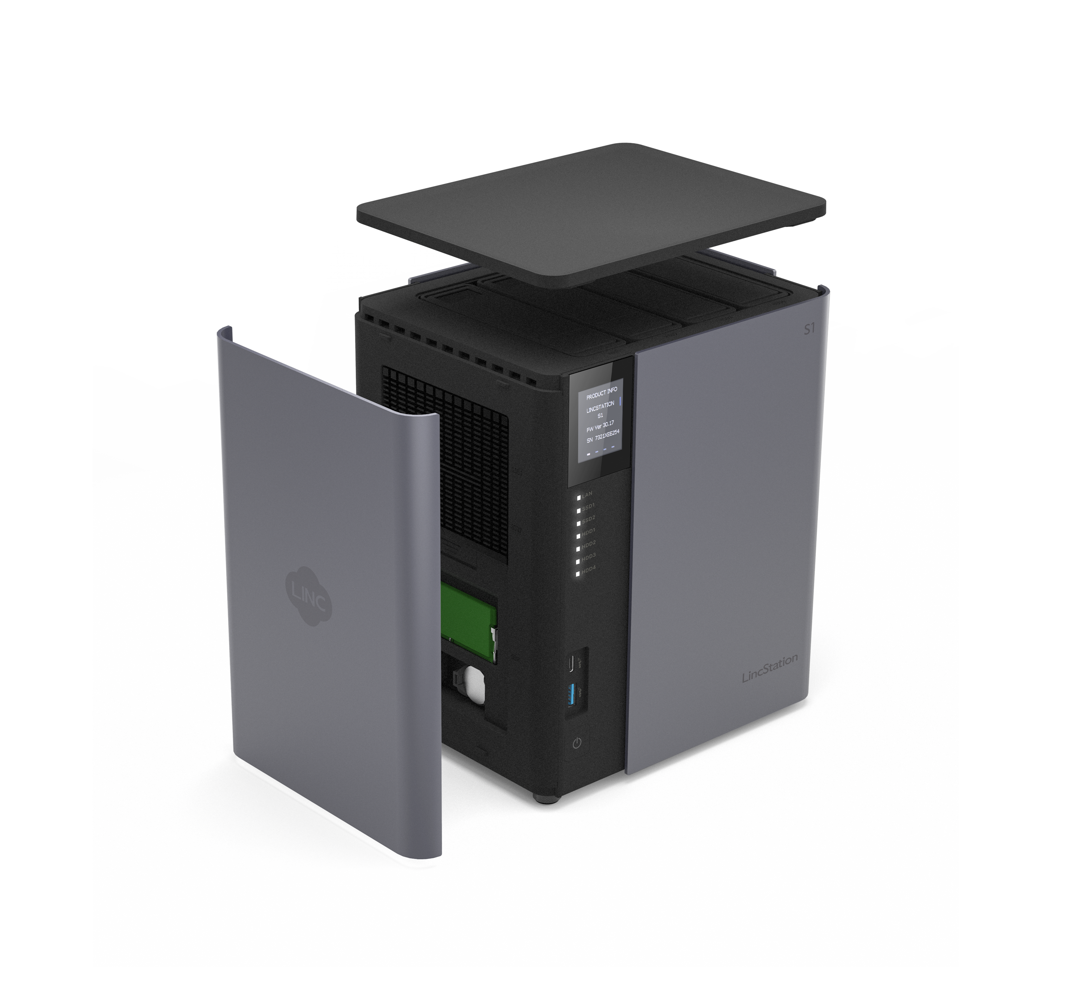 LincPlus LincStation S1 6-Bay NAS | 8GB RAM+128G ROM (Diskless)