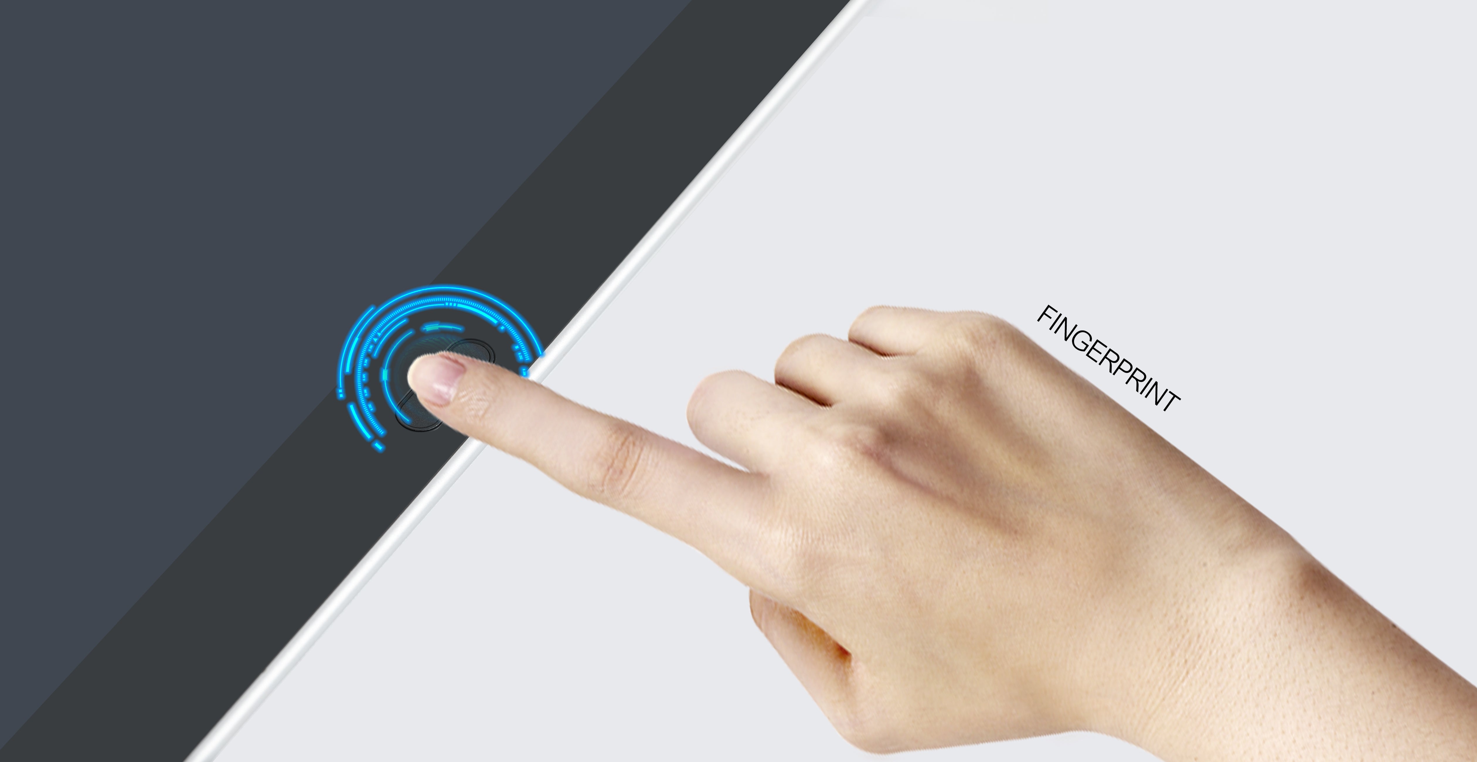 tablet with fingerprint