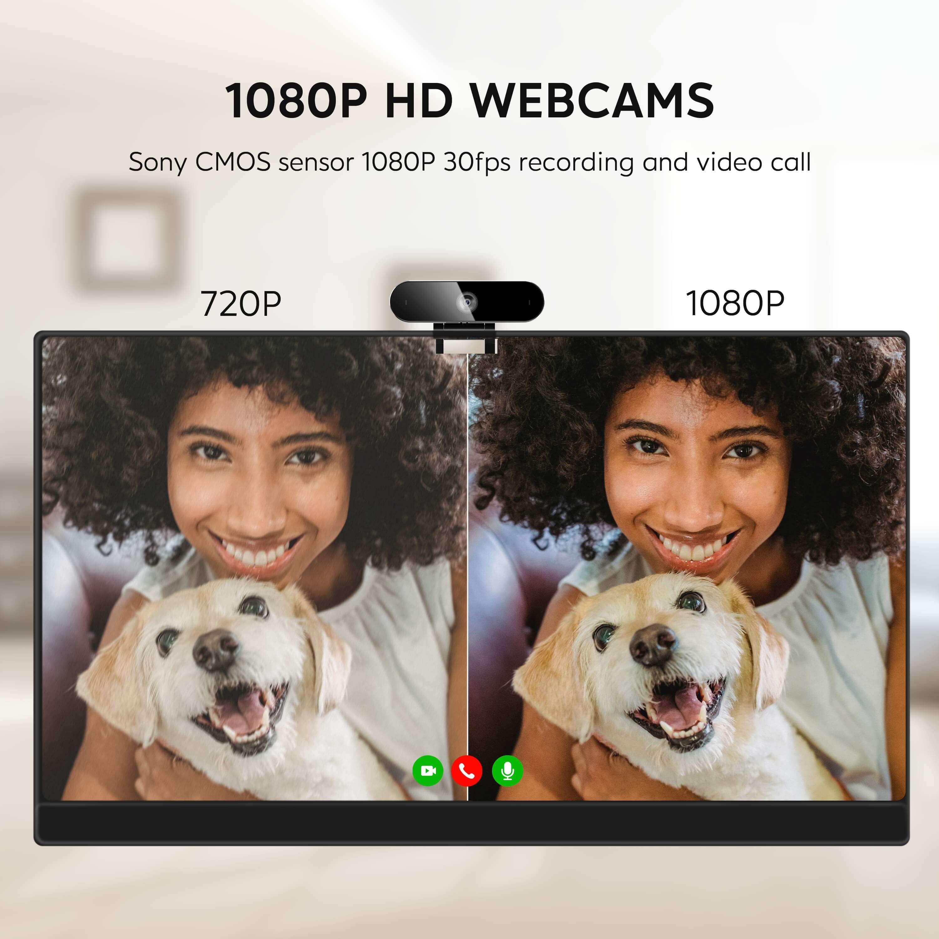 1080p hd webcam with CMOS sensor 30fps recording