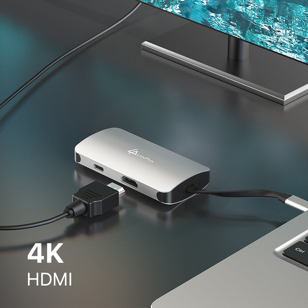 USB C Hub with Vivid 4K HDMI Video Output