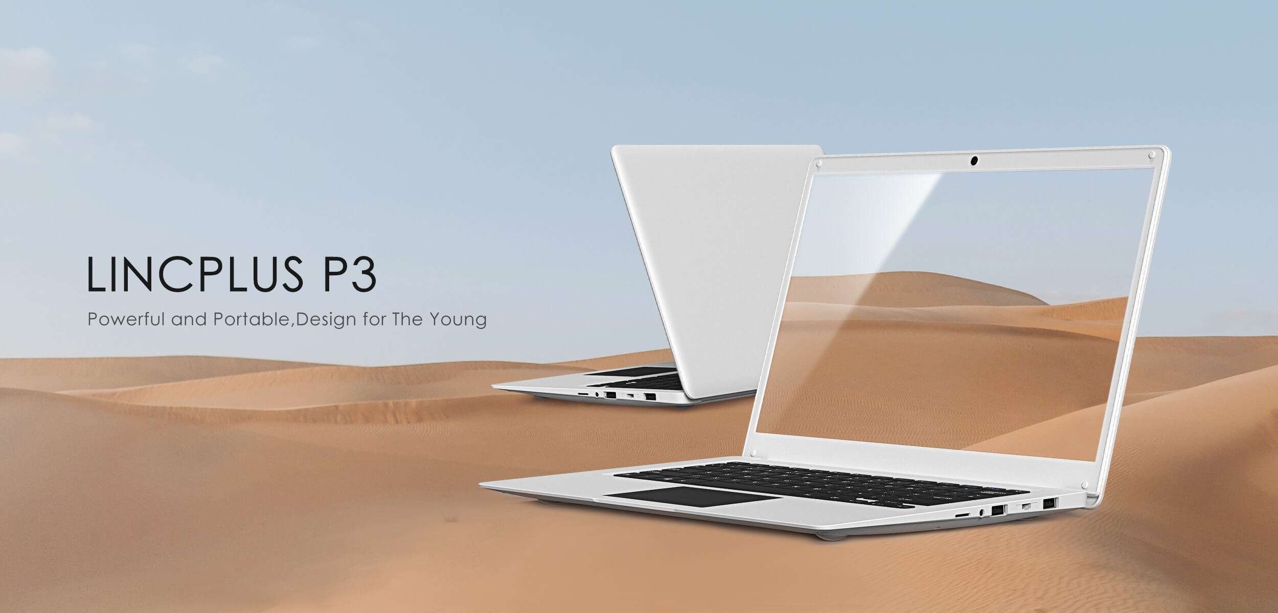 LincPlus P3 portable and lightweight laptop - banner