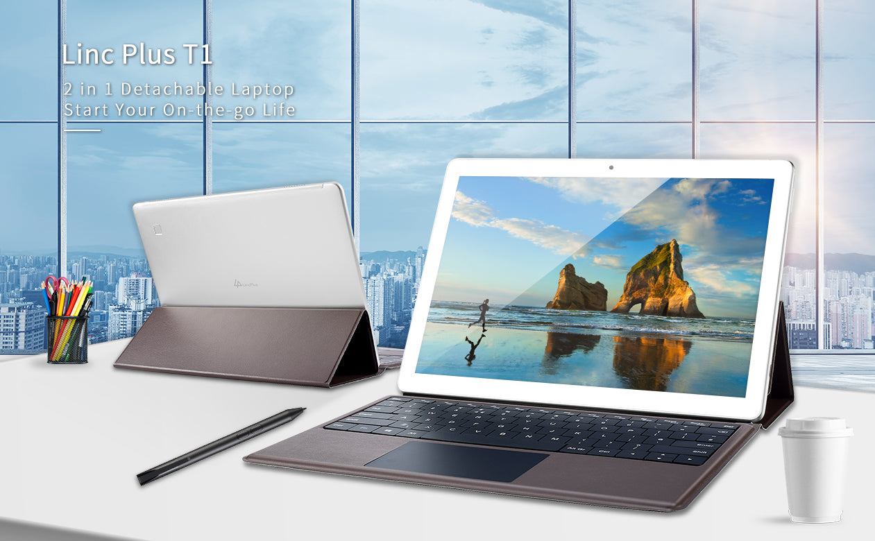 LincPlus T1 laptop with detachable keyboard - start your on-the-go life